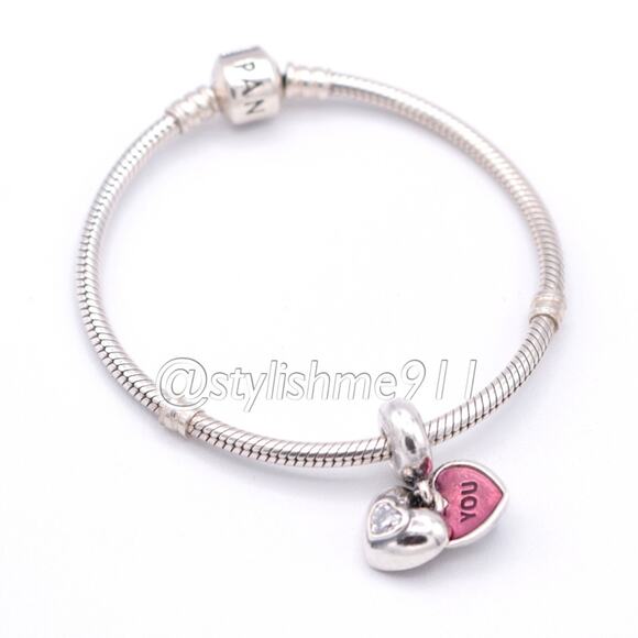 Authentic PANDORA You and Me Dangle - 791244CZ - Picture 5 of 13